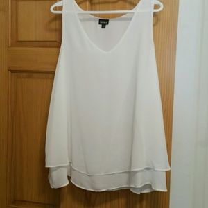 TORRID WHITE DRESS TANK sz 1
